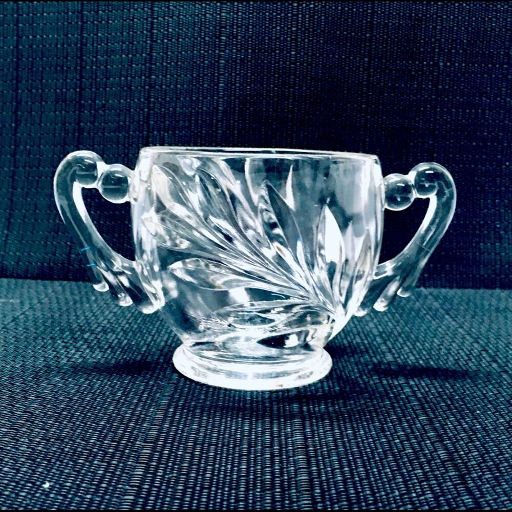 Double handle glass cup